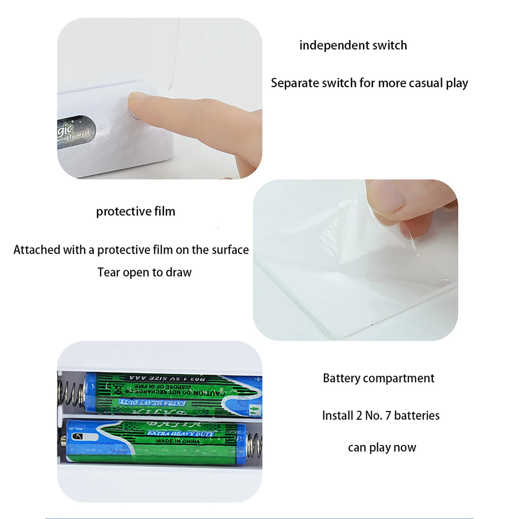 Children's 3D Luminous Drawing Board - Creative Light Art Pad