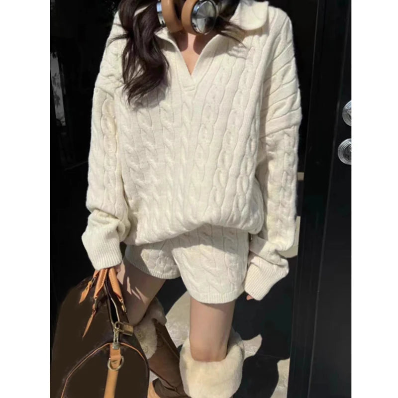 Cosy Knit Lounge Two-Piece Set