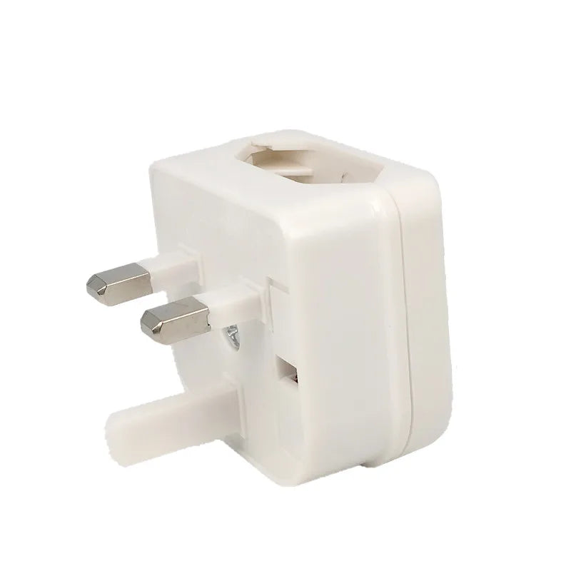 Euro EU → UK Plug Adapter (Travel Converter)