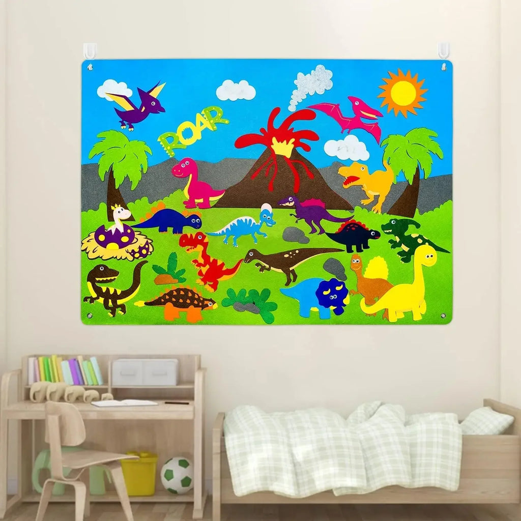Felt Story Board (Space / Zoo / World Map / Dinosaurs)