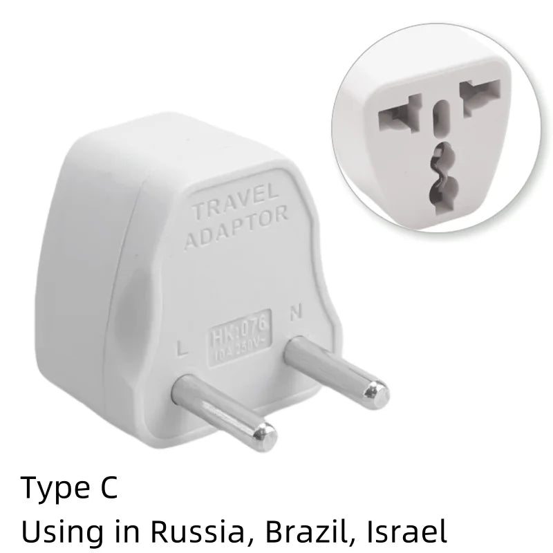 Universal AU UK US EU Plug Adapter - Multi-Region Travel Power Converter