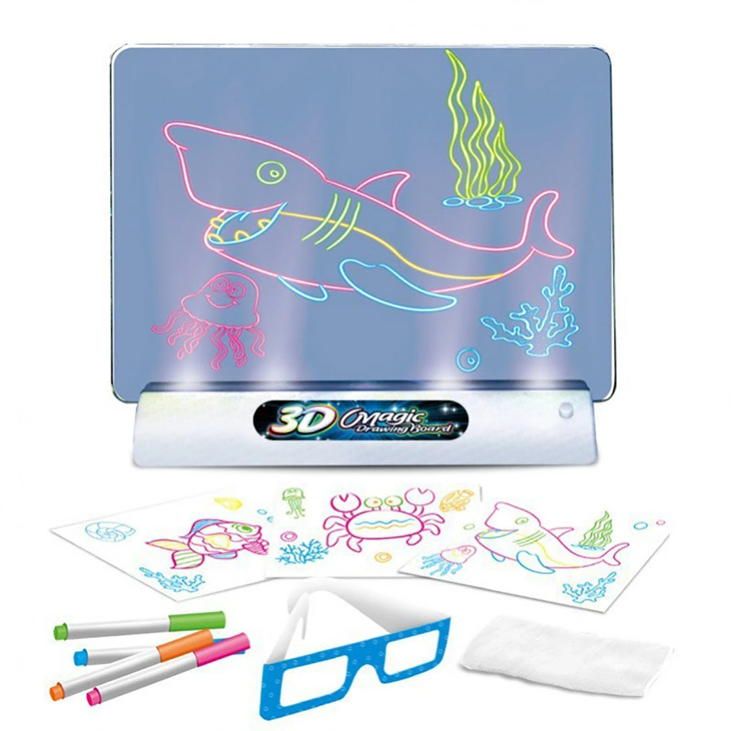 Children's 3D Luminous Drawing Board - Creative Light Art Pad
