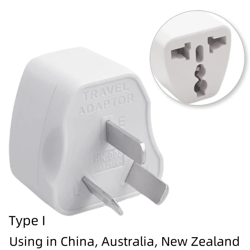Universal AU UK US EU Plug Adapter - Multi-Region Travel Power Converter