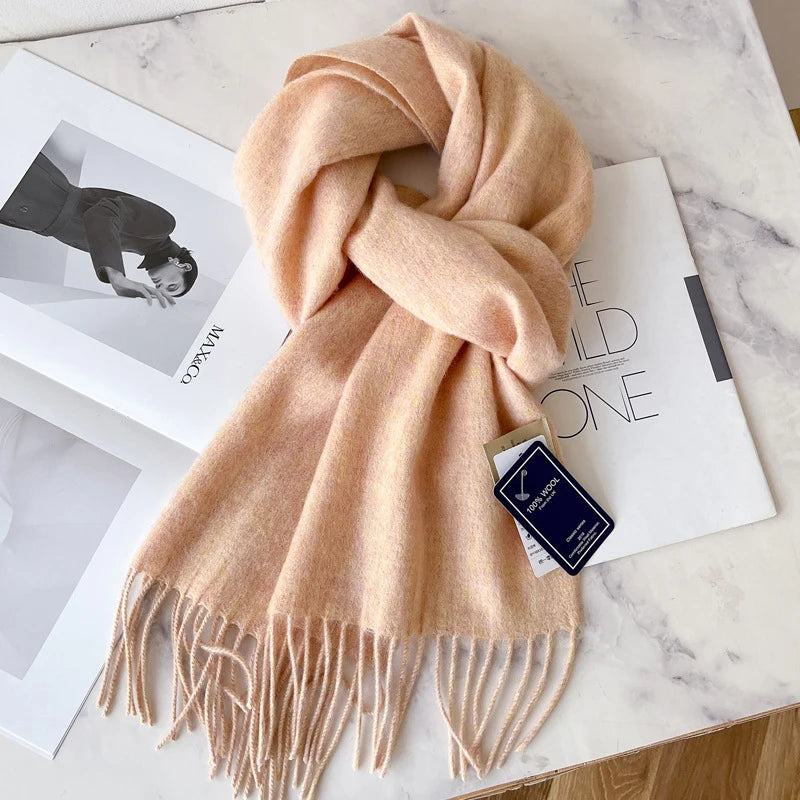 100% Wool Winter Scarf — Soft, Warm & Timeless Cold-Weather Essential