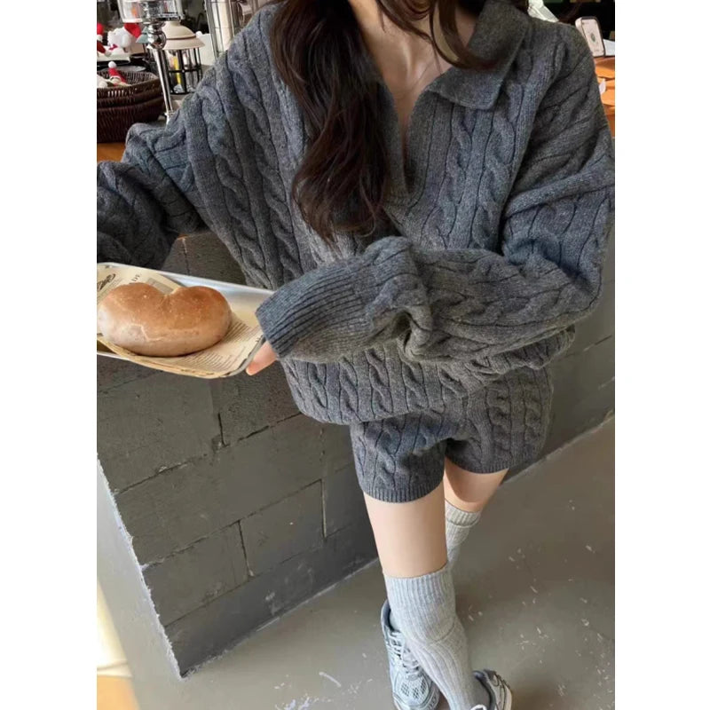 Cosy Knit Lounge Two-Piece Set