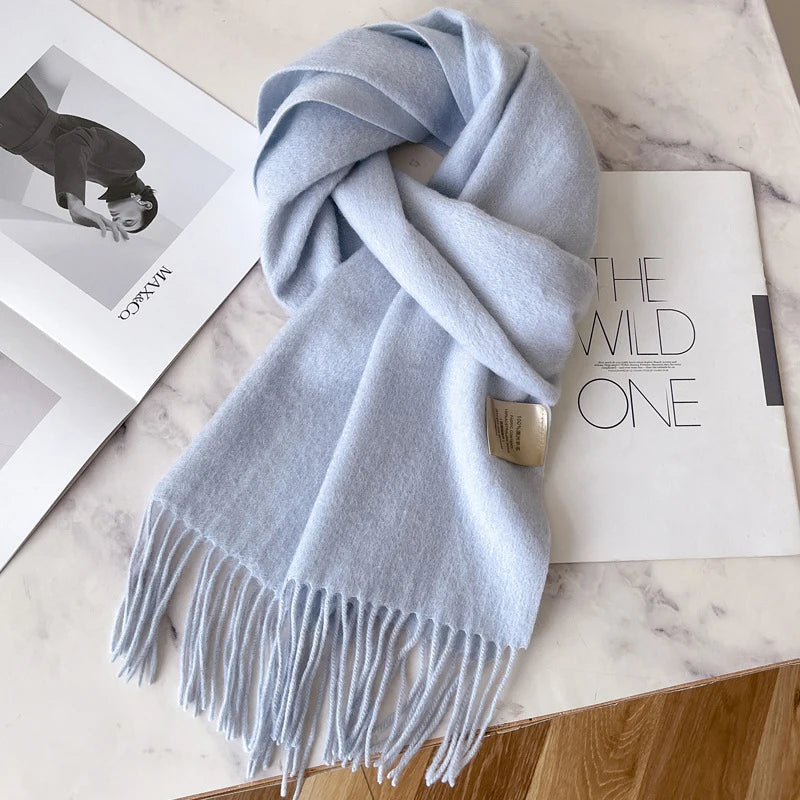 100% Wool Winter Scarf — Soft, Warm & Timeless Cold-Weather Essential