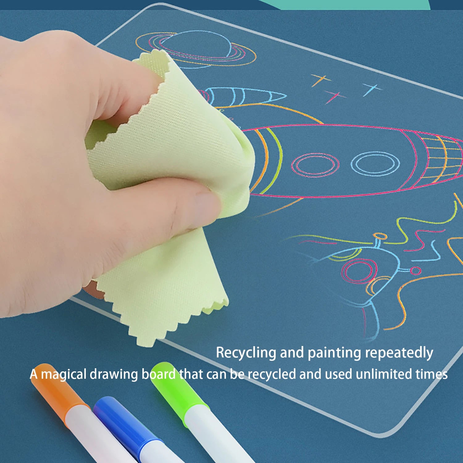 Children's 3D Luminous Drawing Board - Creative Light Art Pad
