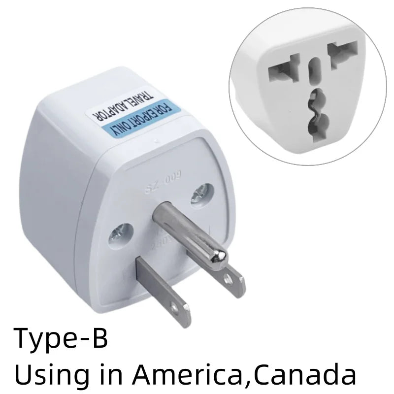 Universal AU UK US EU Plug Adapter - Multi-Region Travel Power Converter