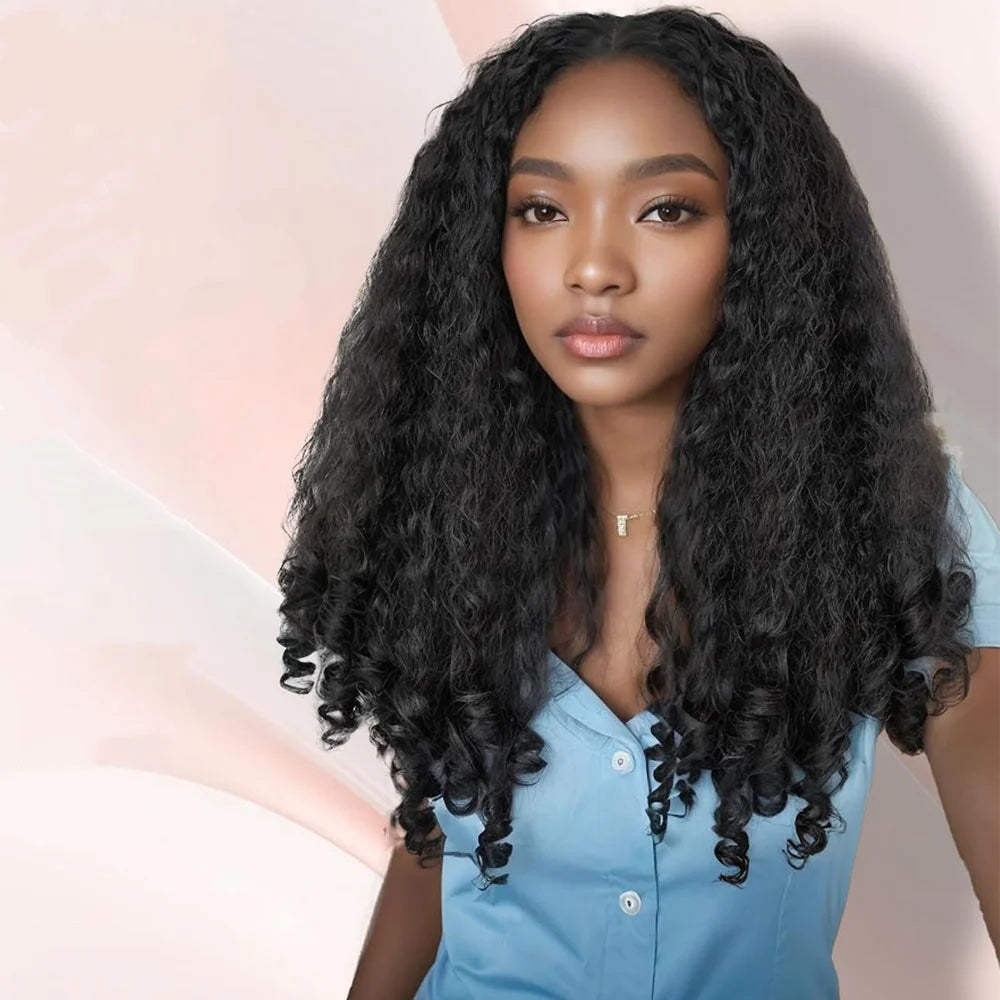 Afro Yaki Straight 13×4 Lace Front Wig – 20 Inch, Glueless, Remy Human Hair