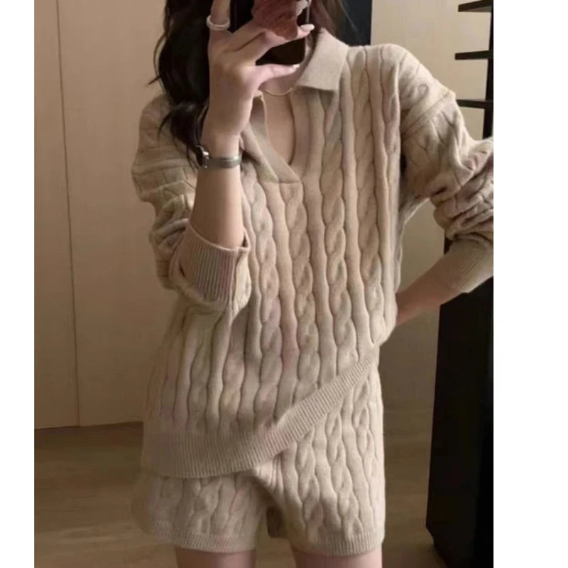 Cosy Knit Lounge Two-Piece Set