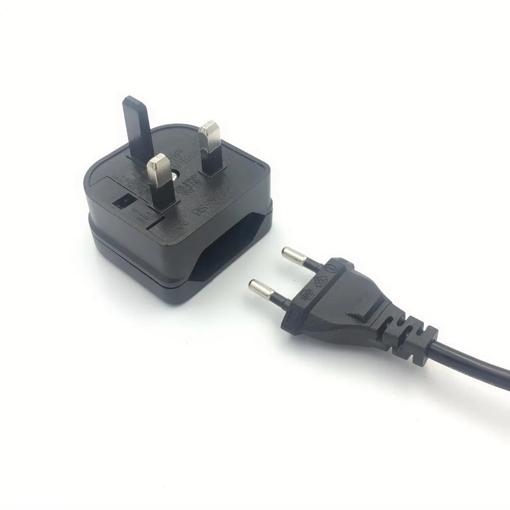 Euro EU → UK Plug Adapter (Travel Converter)