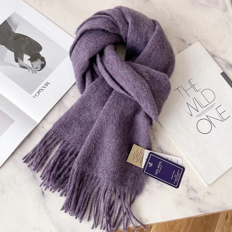 100% Wool Winter Scarf — Soft, Warm & Timeless Cold-Weather Essential