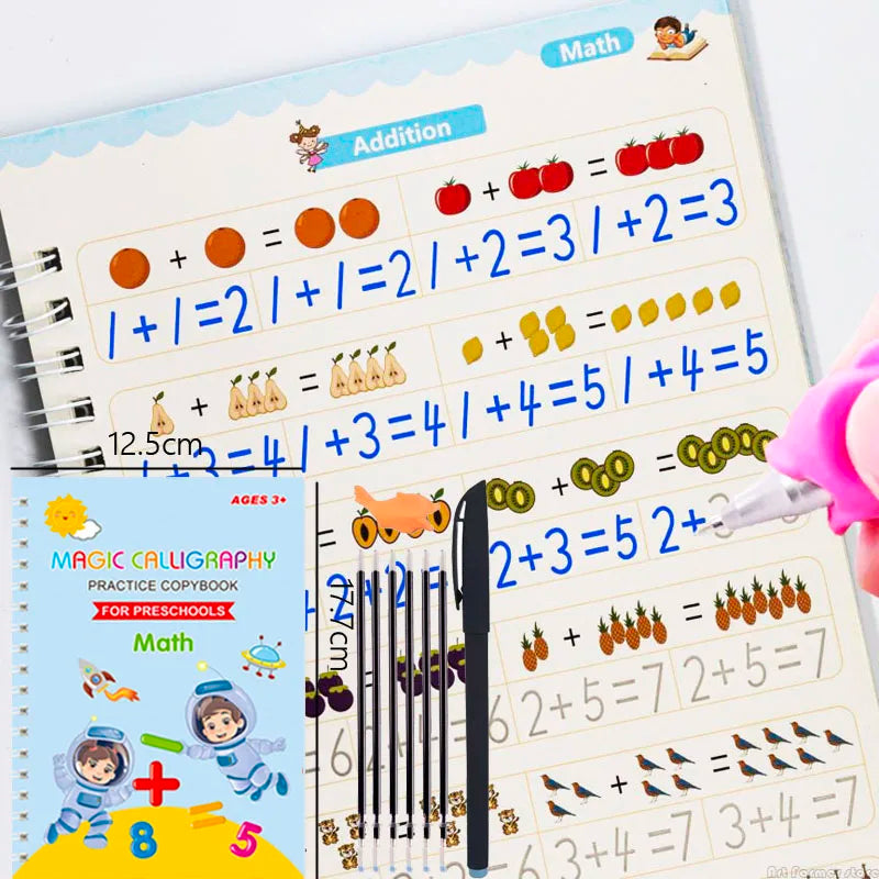 Reusable Early Learning Practice Book — Tracing, Letters, Numbers & Drawing (Power Learning Edition)