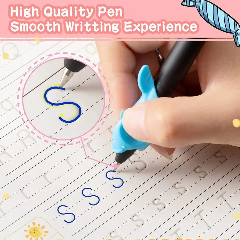 Reusable Early Learning Practice Book — Tracing, Letters, Numbers & Drawing (Power Learning Edition)