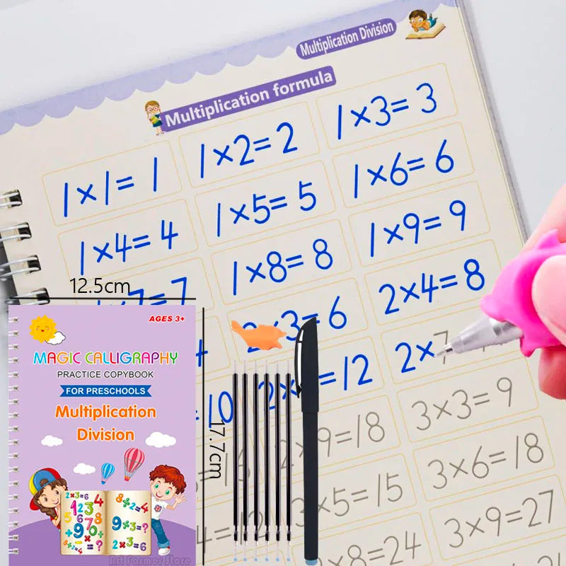 Reusable Early Learning Practice Book — Tracing, Letters, Numbers & Drawing (Power Learning Edition)
